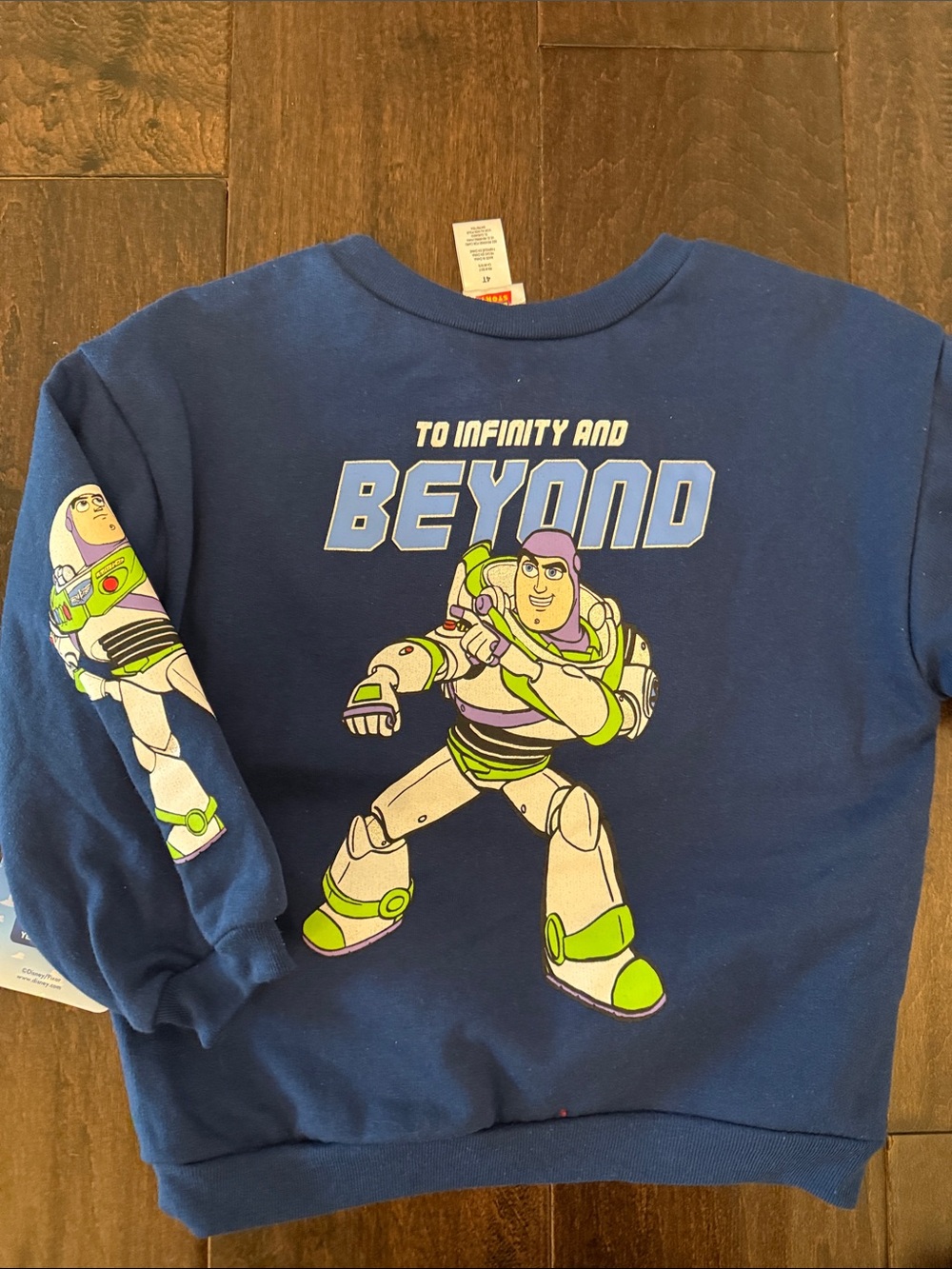 NWT Toy Story Buzz Blue Kids Sweatpants Set - Crewneck Top & Jogger Bottoms - Picture 5 of 9